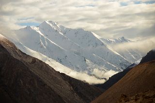 27 Looking Back At Mountains Above Sarak Camp As Trail Nears Kotaz On Trek To K2 North Face In China.jpg
